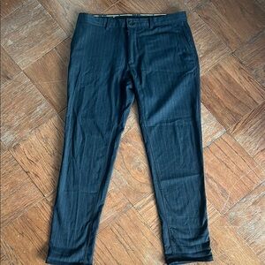 Zara Men’s Navy Pinstripe Pants